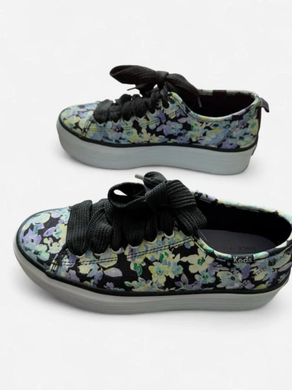 Keds | Blue Floral Print | Platform Sneakers | Size 6